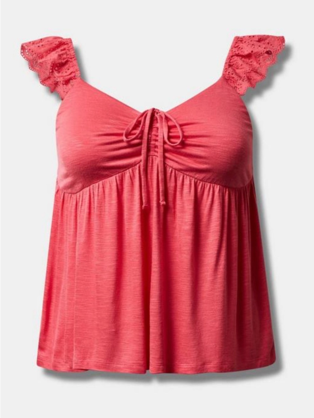 NWT Torrid Hot Pink Babydoll Tank size 00